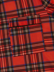 Christmas Plaid Pajama Set Long Sleeve Top & Pants