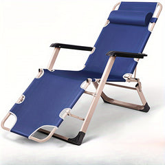Portable Foldable Recliner Chair For Office Nap Balcony Leisure Camping