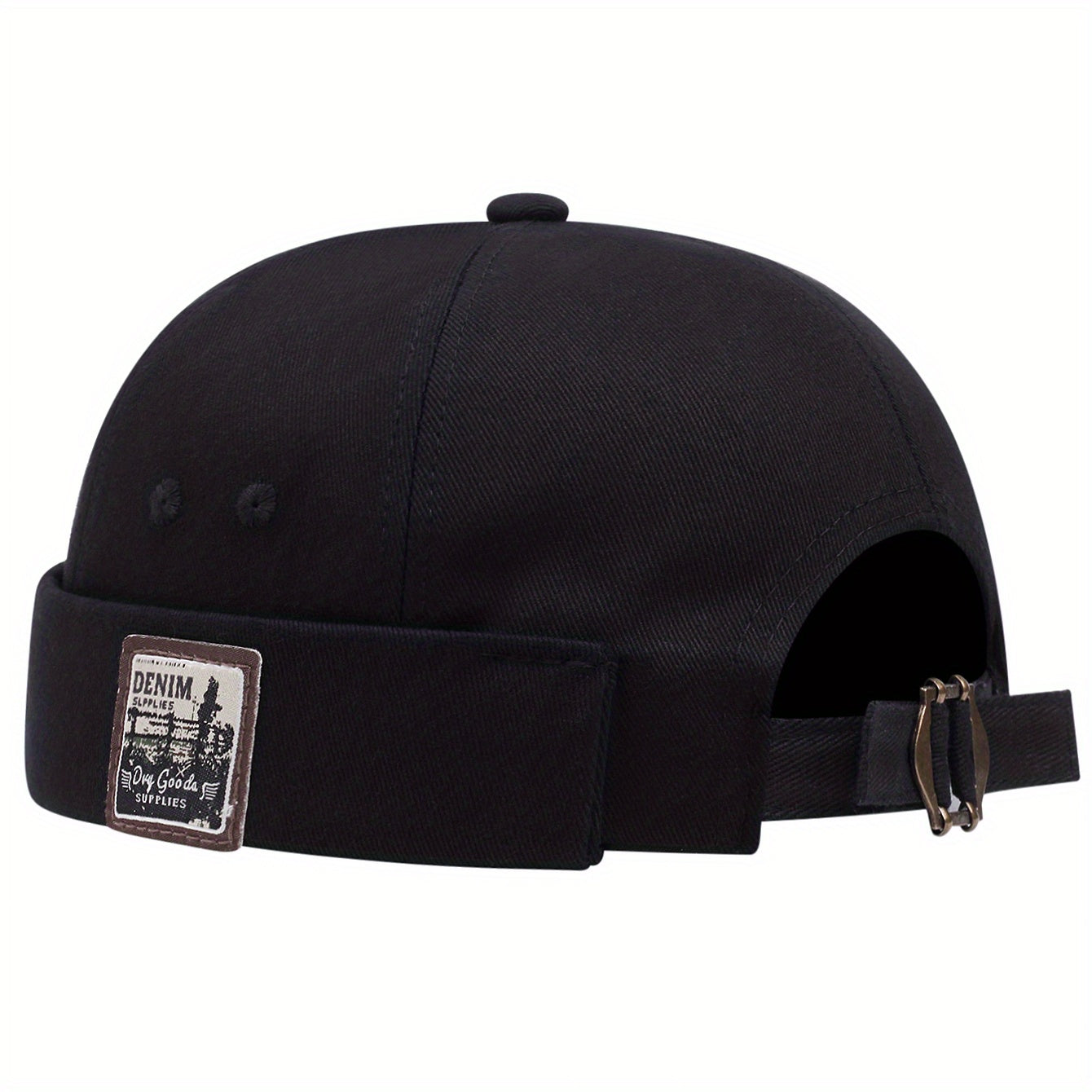 Retro Cotton Brimless Hat Cloth Label Cuff Men Women