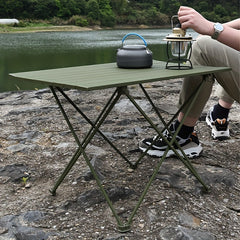 Lightweight Aluminum Table for Outdoor Camping Picnic Barbecue