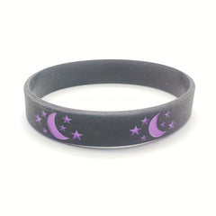 Moon & Star Silicone Sports Bracelet For Women