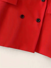 Casual Blazer Women's Solid Button Up Long Sleeve Lapel Collar