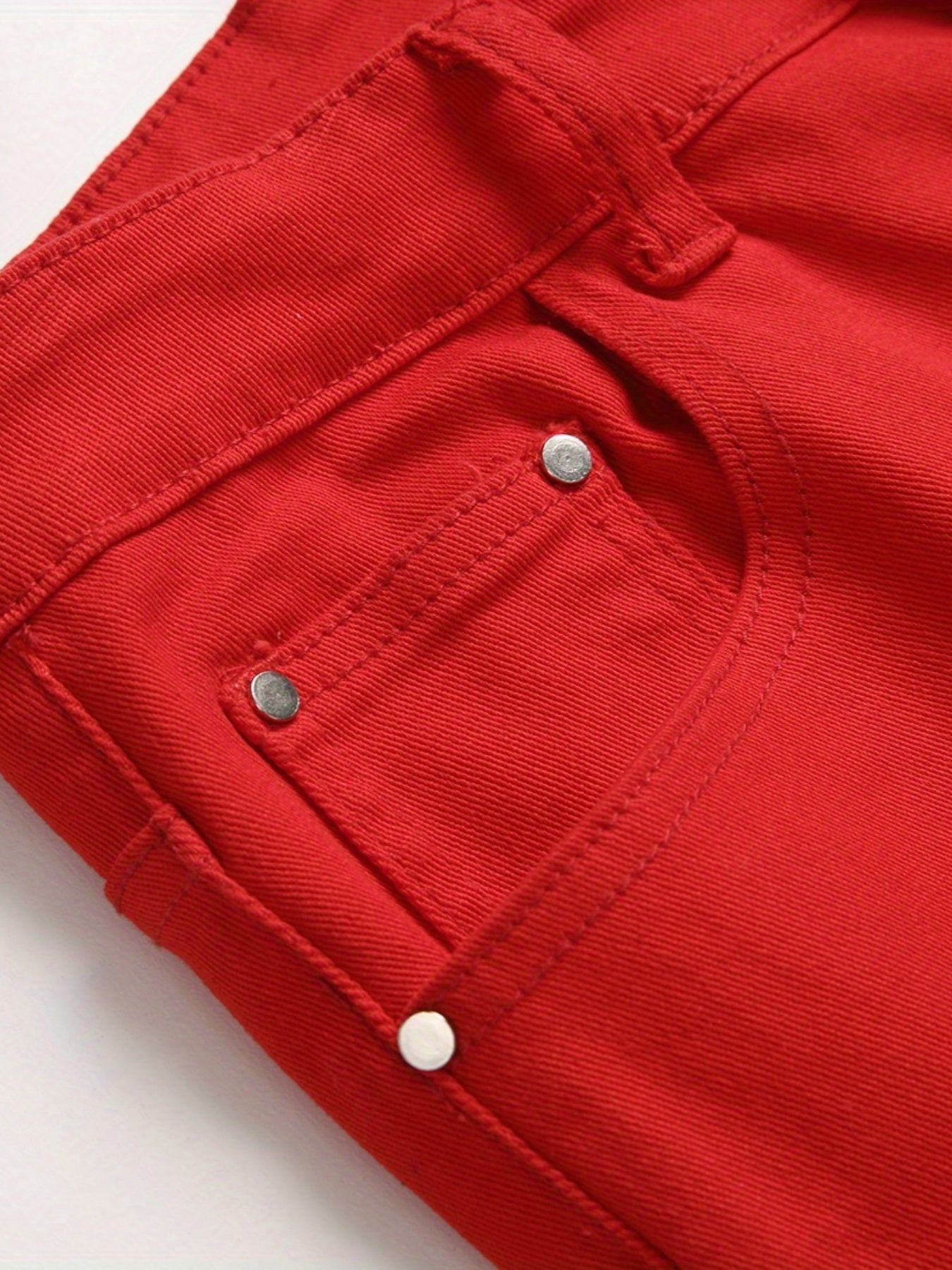 Men's Slim Fit Block Jeans Casual Stretch Street Style All Seasons