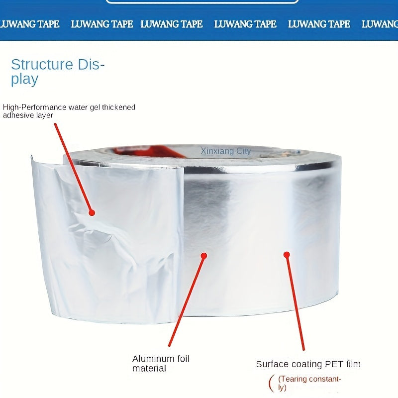 Aluminum Foil Tape for Kitchen and Bathroom - High Temp & Flame Retardant