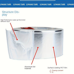 Aluminum Foil Tape for Kitchen and Bathroom - High Temp & Flame Retardant