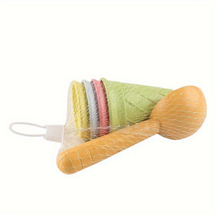 Kids' Playhouse Toy Beach Ice Cream Cone and Spoon Set Sand Toy