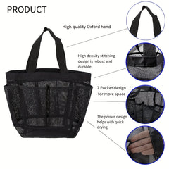 Portable Mesh Toiletry Bag for Travel Business Trips Home & Outdoor Beach