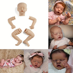 Twin A Unpainted Vinyl Blank Doll Parts DIY Reborn Kit