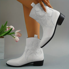 Women's Retro Western Embroidered Cowboy Boots