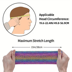 Rainbow Breathable Headband for Sport & Casual Outfits