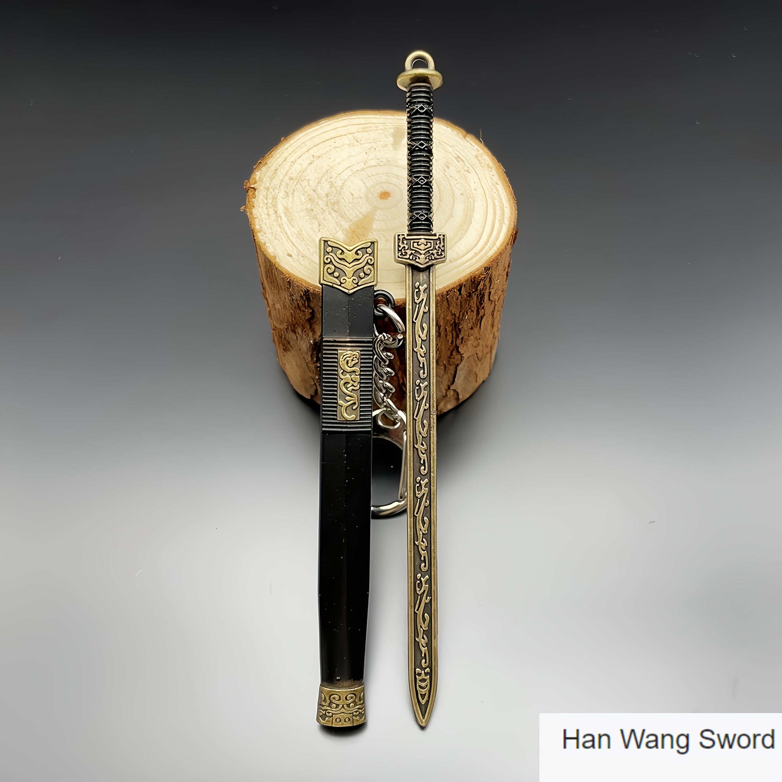 Emperor Sword Ornaments Mini 12cm Pendant Ancient Style Keychain Unsharpened