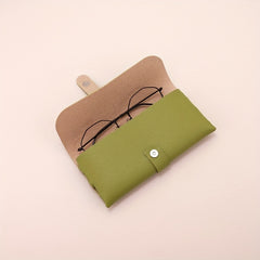 Magnetic Glasses Bag PU Leather Sunglasses Case Cover