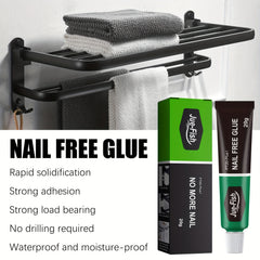 2pcs Nail Glue Adhesive Fast Drying Metal Plastic Sticker Glass Glue