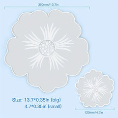 Large Resin Tray Mold & Coaster Molds for Resin Casting