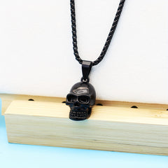 Men's Skull Pendant Punk Style Necklace Accessories