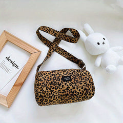 Kids Leopard Print Bucket Bag Crossbody