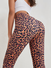 Leopard Print High Waist Workout Leggings For Women