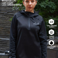 Women's High Neck Fitness Top with Zipper