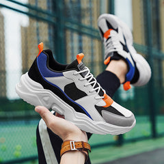 Men's Breathable Mesh Lace Up Sneakers