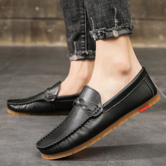 Men's Braided Stitch Slip On Loafers