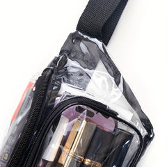 Transparent PVC Waist Bag for Outdoor Travel and Commute