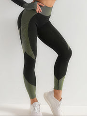 High Stretch Seamless Yoga Pants Slim Fit Running Workout Yoga Leggings Women's