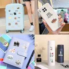 61PCS York Vinyl Stickers Waterproof Scrapbook Journaling Laptop Skateboard