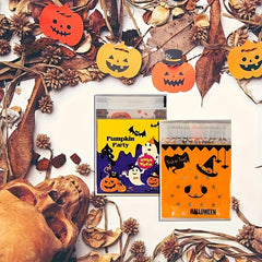 100pcs Halloween Snack Bags Self Adhesive Goodie Bags
