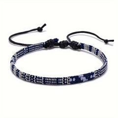 Adjustable Boho Style Braided Bracelet Outdoor Sports Wristband
