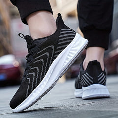 Men's Knitted Breathable Lightweight Running Shoes