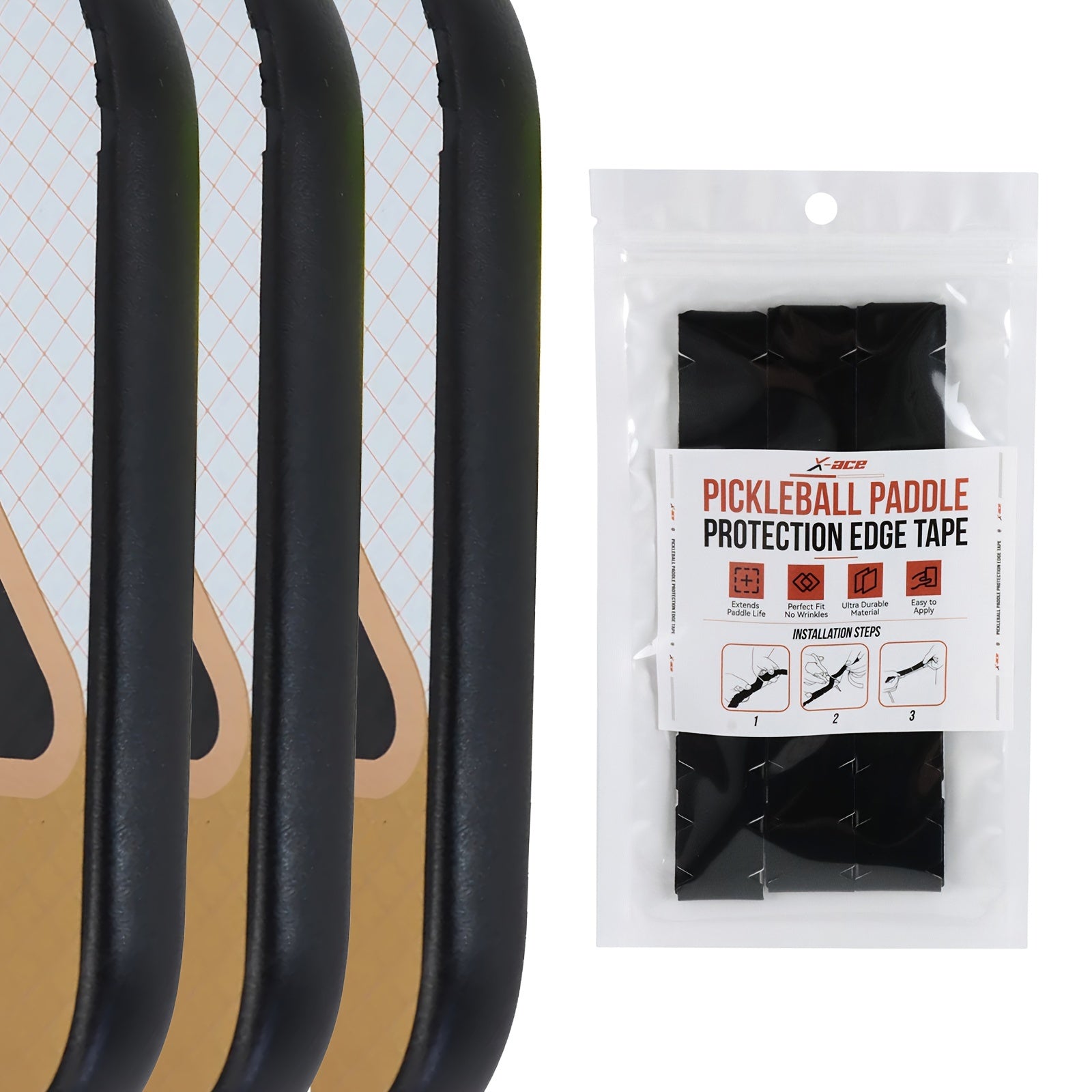 Pickleball Paddle Protection Tape Racket Edge Guard
