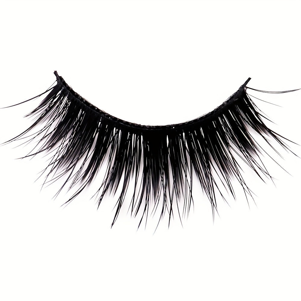 5 Pairs Double Layer Natural 3D Faux Mink False Eyelashes