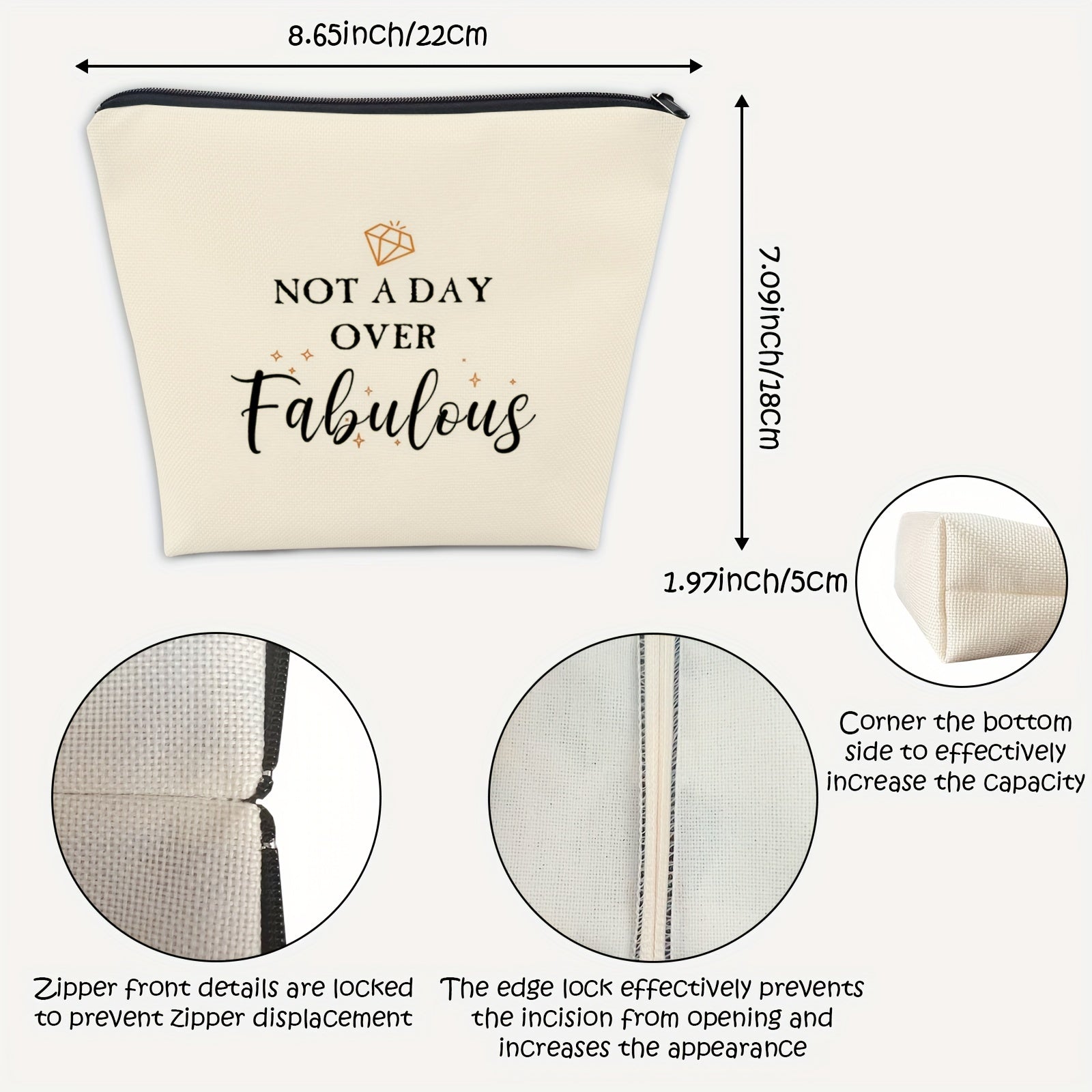 Personalized Cosmetic Bag - Unique Birthday Gift for Women