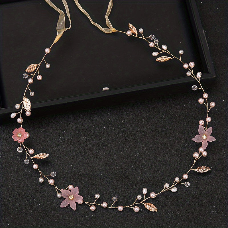 Opal Crystal Hair Vine Bridal Headpiece