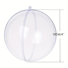 Refillable Transparent Plastic Ornament Balls DIY Decorations