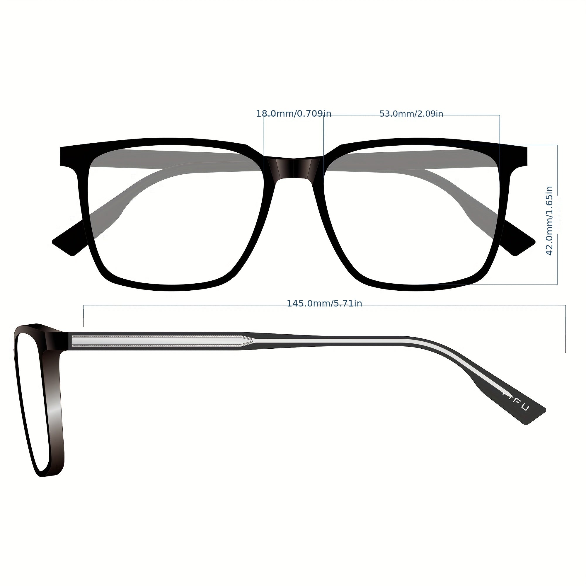 Oversized Clear Light Blocking Glasses Unisex Square Computer Glasses