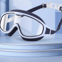 Adult Swimming Goggles Large Frame Clear Vision Waterproof Anti Fog