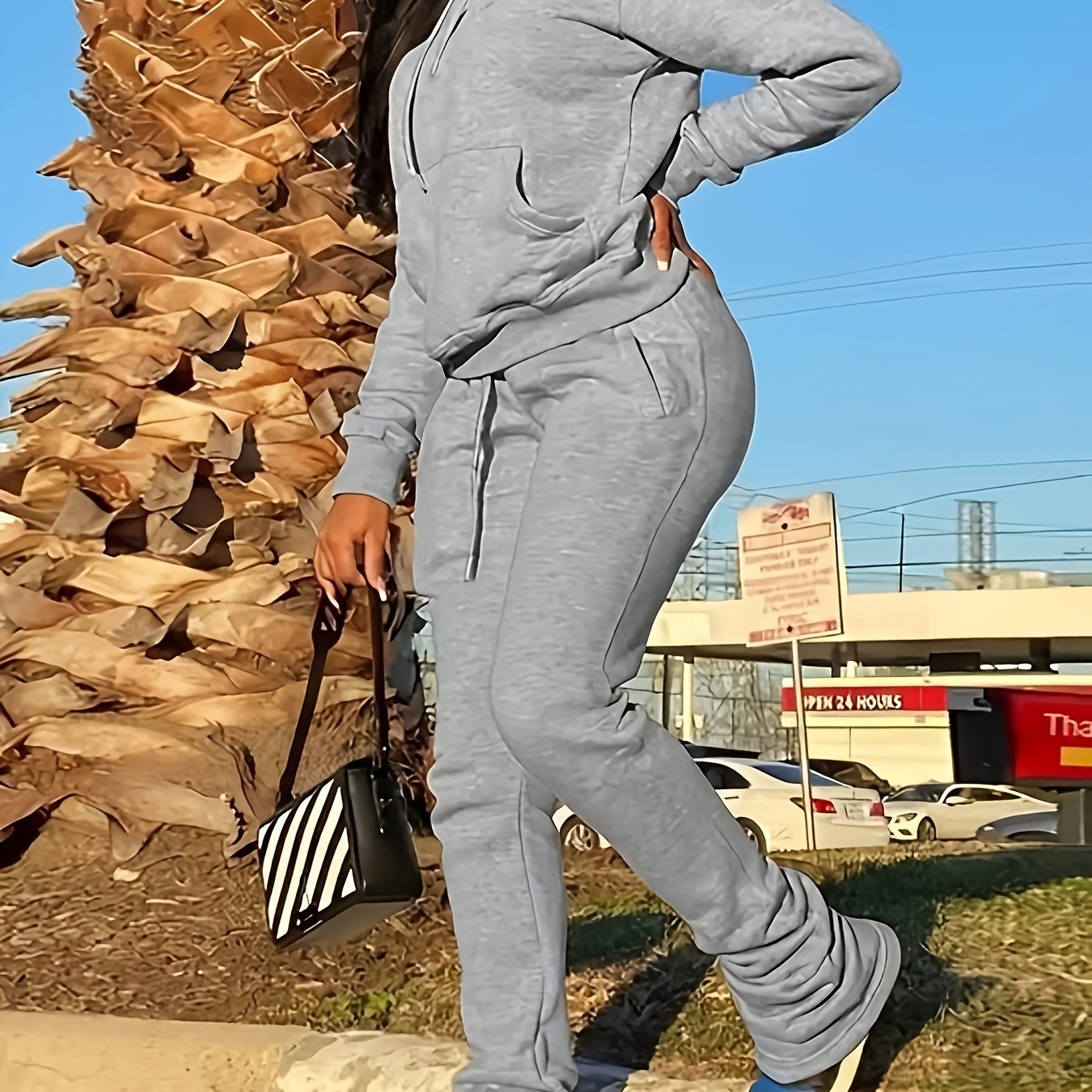 Casual Outfits 2 Piece Set Long Sleeve Hoodie & Pants