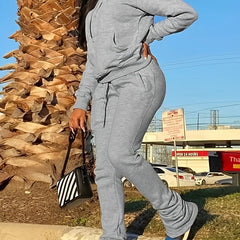 Casual Outfits 2 Piece Set Long Sleeve Hoodie & Pants