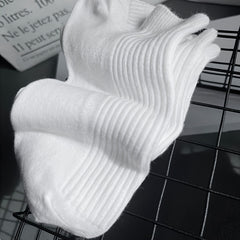 5 Pairs Women's Solid Comfy & Breathable All match Socks
