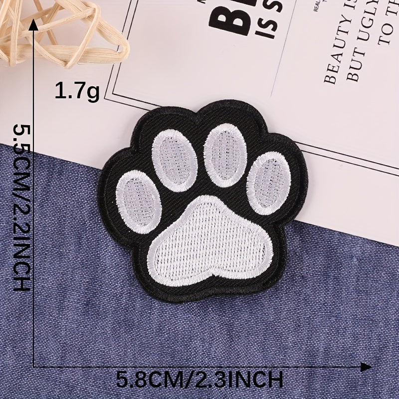 5pcs Anime Animal Embroidery Applique Patches Iron/Sew On For Jackets Backpacks