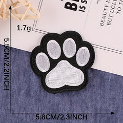 5pcs Anime Animal Embroidery Applique Patches Iron/Sew On For Jackets Backpacks