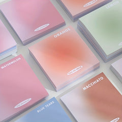 Gradient Sticky Notes 50 Sheets Cartoon Student Notepad Creative Stickers