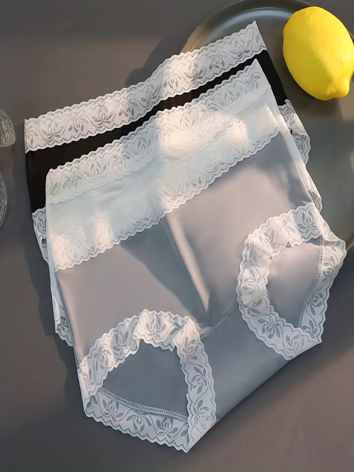 3pcs Lace Briefs Comfy Stretchy Panties Women's Lingerie