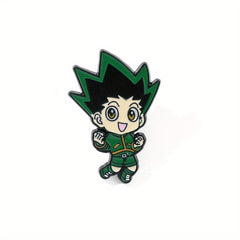 Anime Character Pin Set for Boys - Decorative Metal Badges