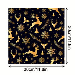 24sheets Christmas Scrapbook Paper Pad 30 30 Double Sided for DIY Crafts Journal
