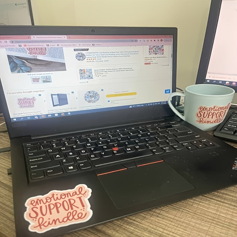 3pcs Emotional Support Vinyl Stickers Laptop Water Bottles Decals Bookmark
