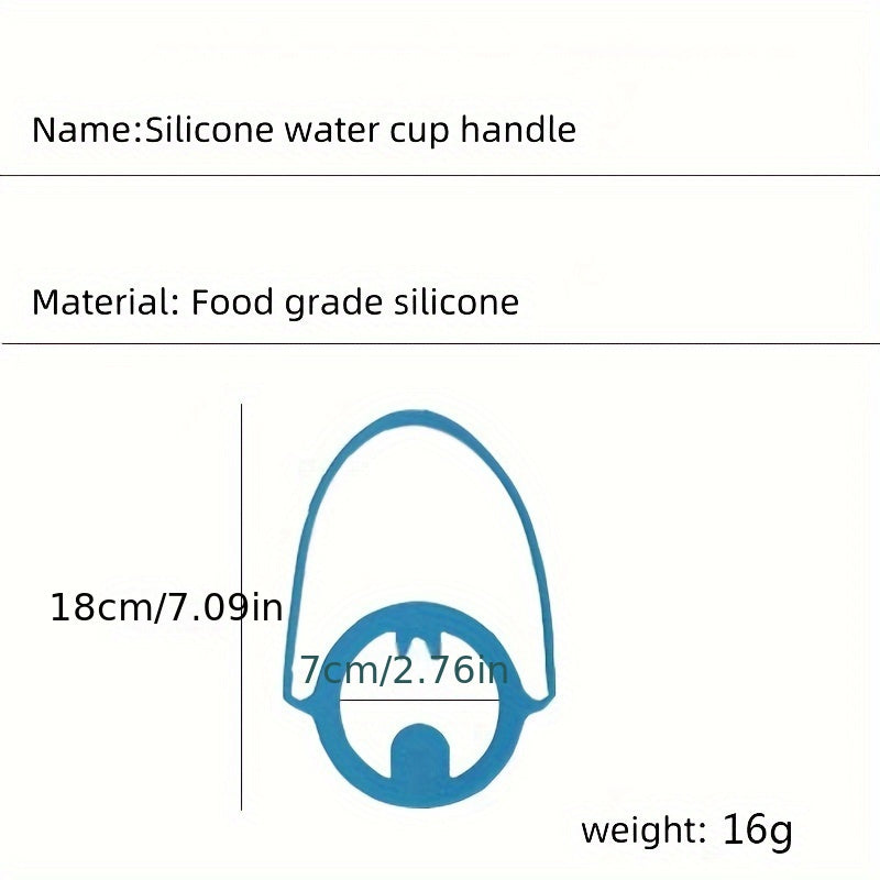 Solid Silicone Water Cup Handle Ring Soft Bottle Carrying Handle