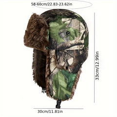 Winter Camouflage Trooper Cap Windproof Coldproof Cycling Hat