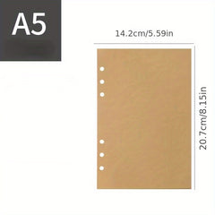 A5 A6 College Ruled Refill Paper 160 Pages